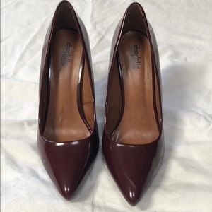 Maroon pumps